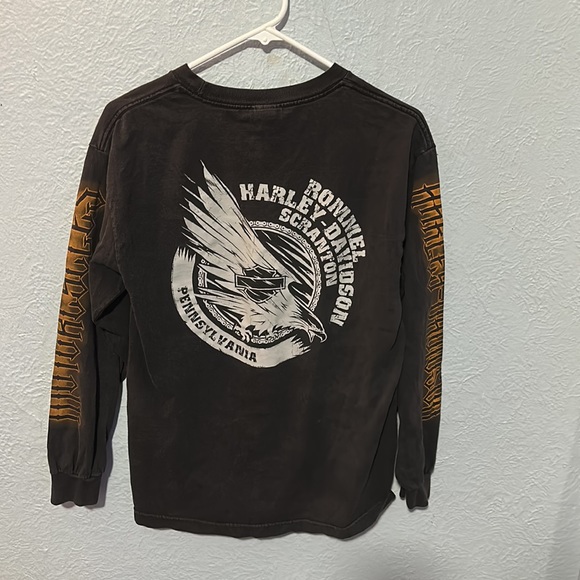 Harley Davidson double sided Scranton Pa shirt sz M - Picture 2 of 6